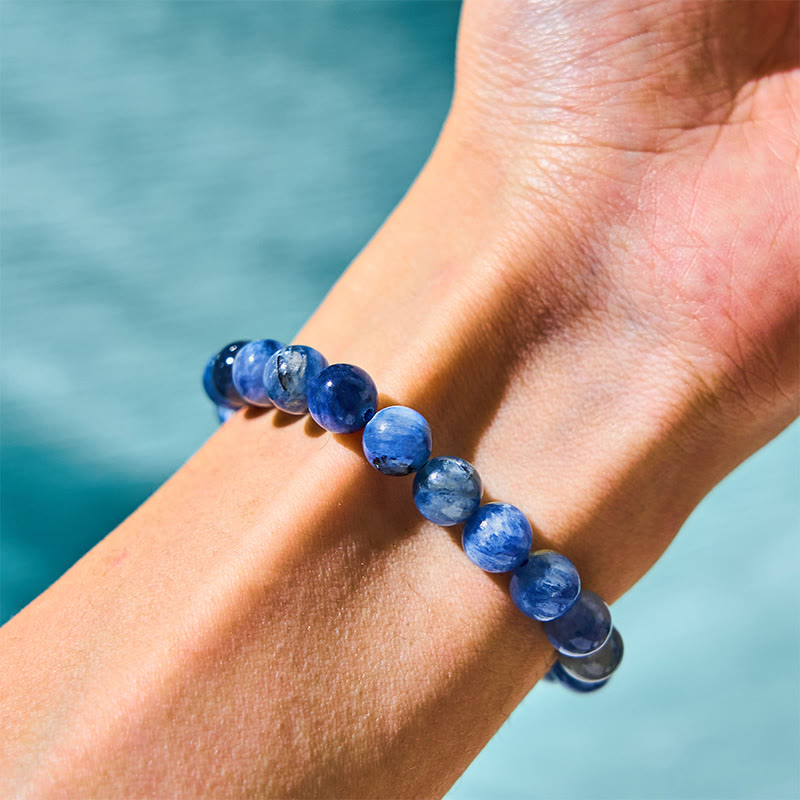 8 mm Kyanit-Armband zur spirituellen Heilung für Ruhe