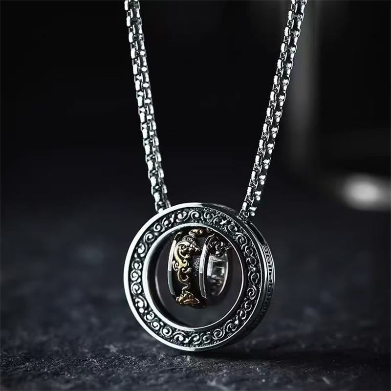 Copper Pixiu Necklace with Peace Buckle | Wealth & Luck