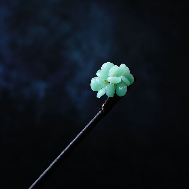 Maserung Holz Liuli Hortensie Blume Chinesische Haarnadel Symbolik