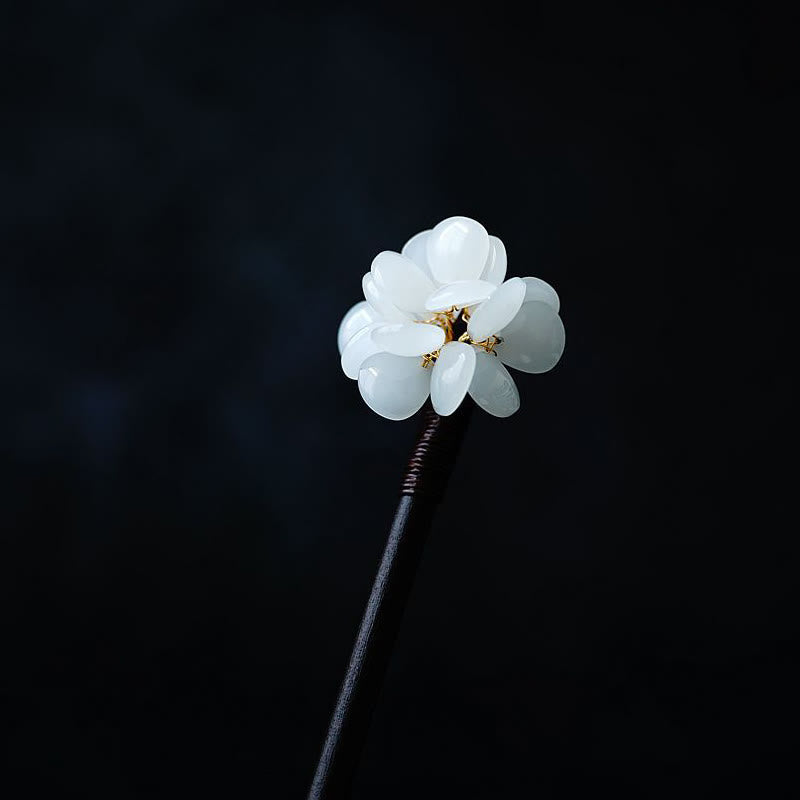 Grain Wood Liuli Hydrangea Flower Chinese Hairpin Symbolism