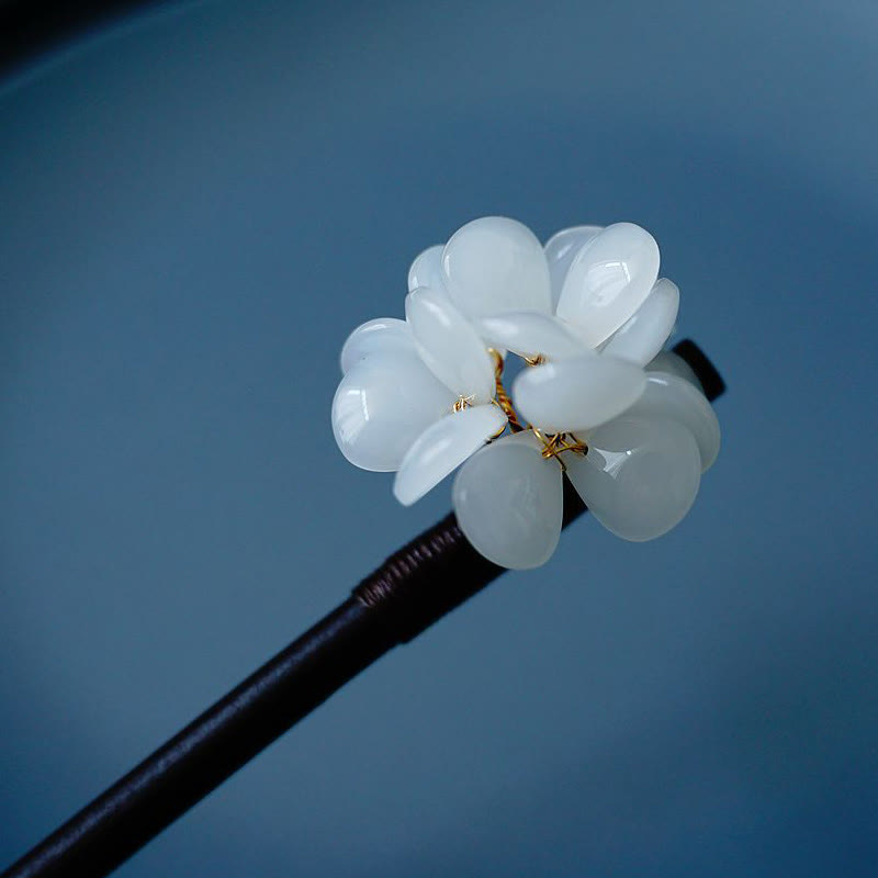 Maserung Holz Liuli Hortensie Blume Chinesische Haarnadel Symbolik