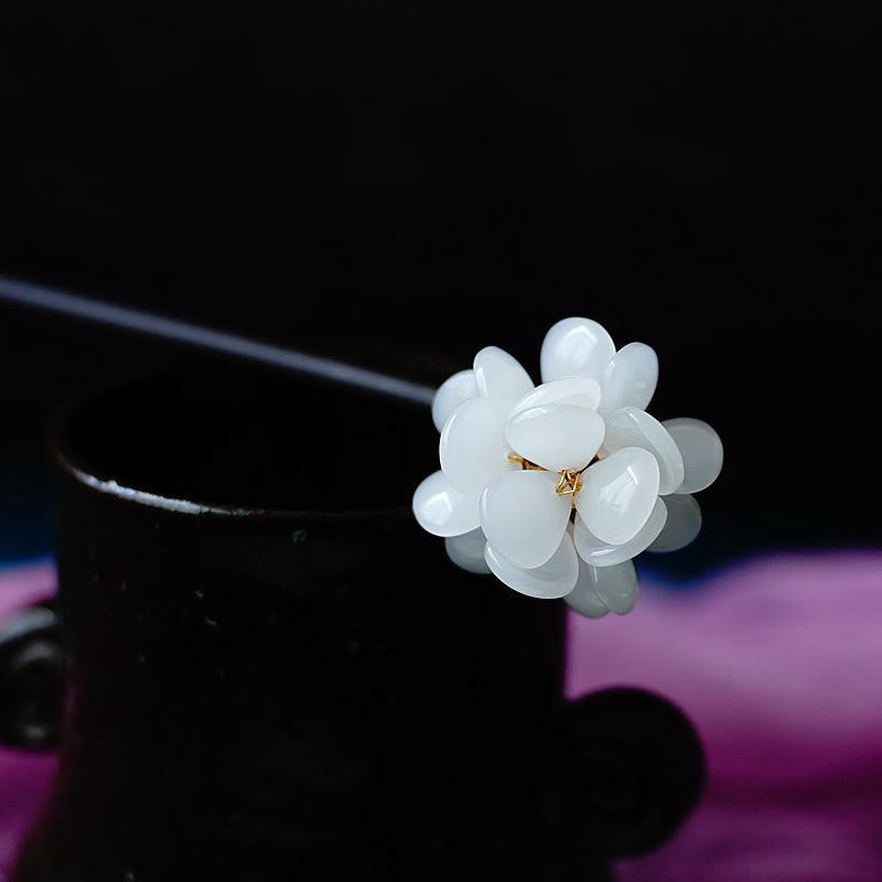 Maserung Holz Liuli Hortensie Blume Chinesische Haarnadel Symbolik