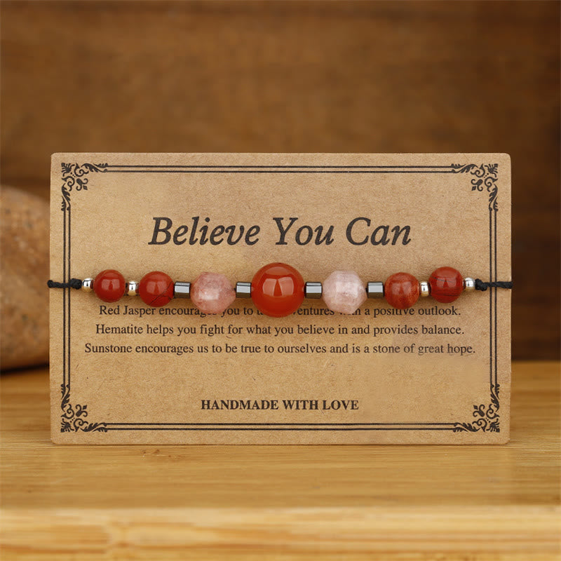 Karneol-Roter-Jaspis-Armband mit positiver Energie