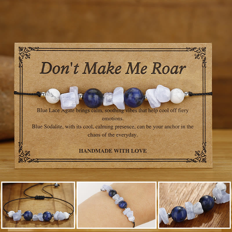 14-24cm Purple Agate Lotus Bracelet for Protection & Confidence