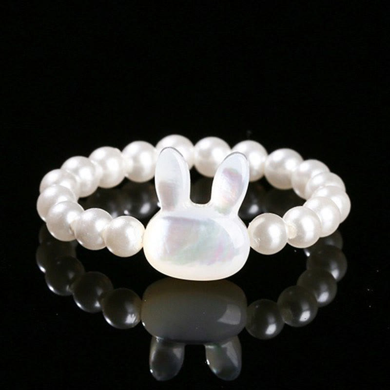 3 mm spiritueller Ring aus Tridacna-Stein