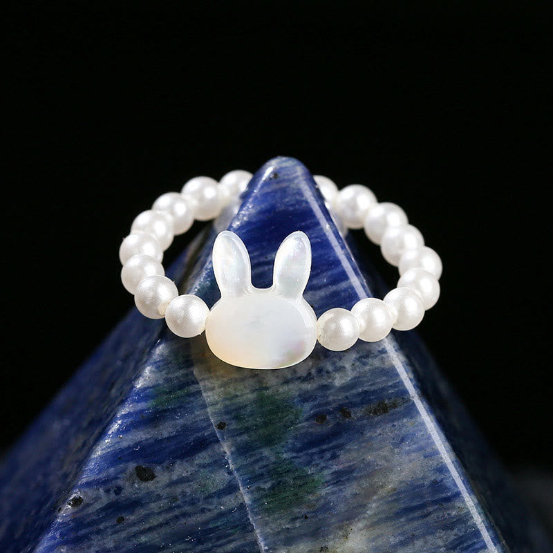 3 mm spiritueller Ring aus Tridacna-Stein