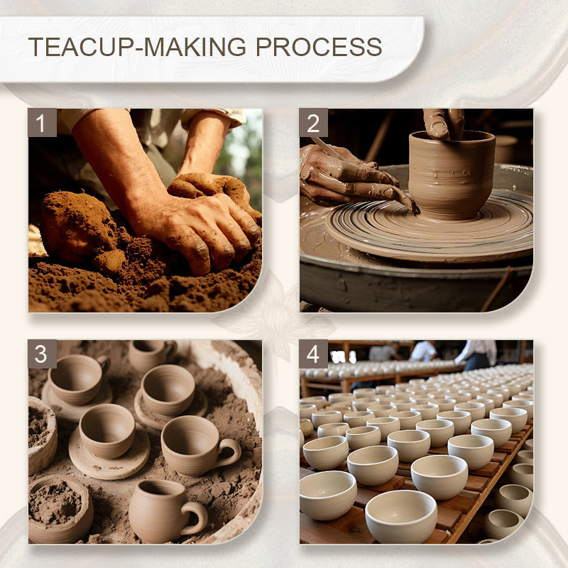 Keramik-Gaiwan-Teetasse mit Deckel, Katzenmotiv, 130 ml, für Teerituale