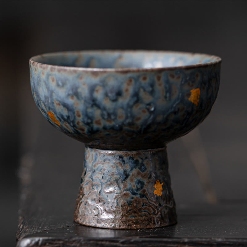 60 ml Vintage-Teetasse aus Keramik mit glückverheißenden Wolken für die Teezeremonie