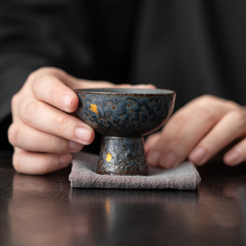 60 ml Vintage-Teetasse aus Keramik mit glückverheißenden Wolken für die Teezeremonie