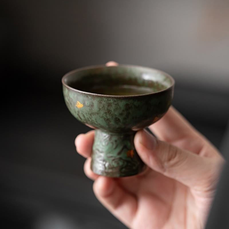 60 ml Vintage-Teetasse aus Keramik mit glückverheißenden Wolken für die Teezeremonie