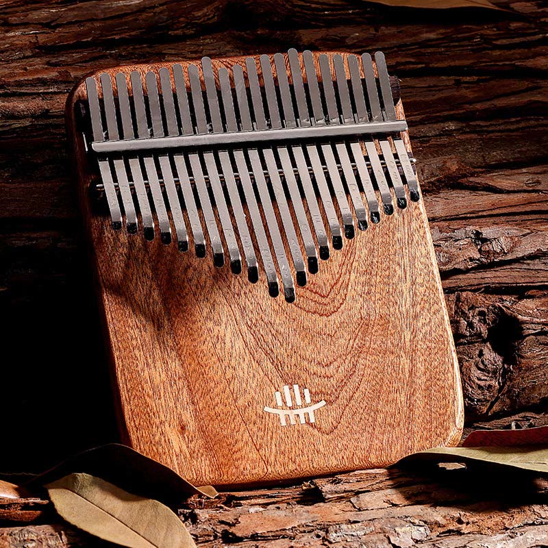 Kalimba-Daumenklavier mit 21 Tasten aus gelbem Sandelholz für Meditation