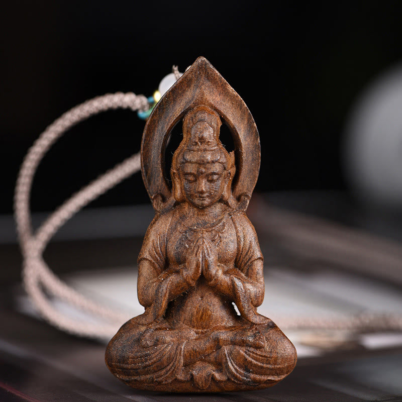 Avalokitesvara Adlerholz Peace Halskette Anhänger