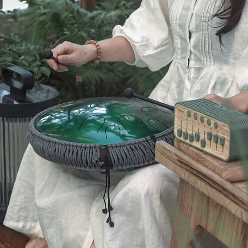 14 Zoll große Zungentrommel aus Titanstahl, 15 Töne C- und D-Dur