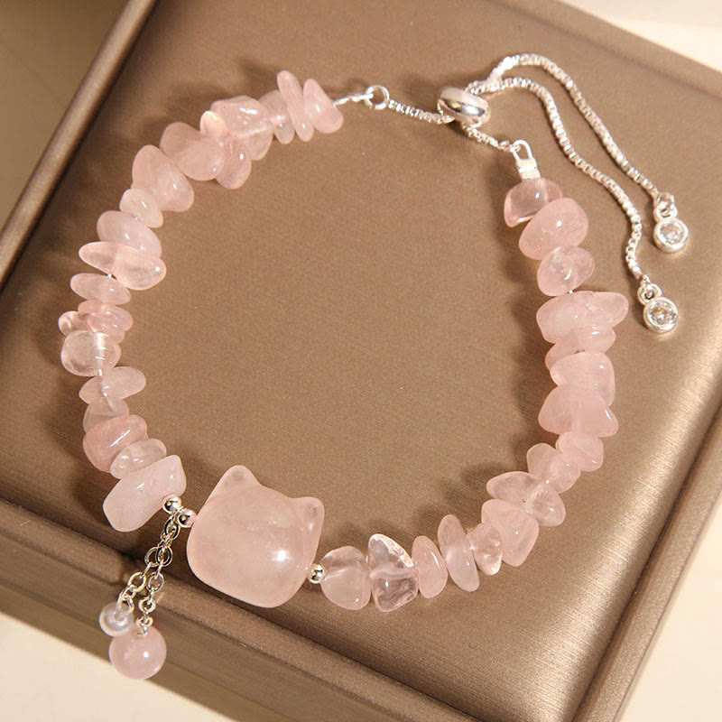 Pink Crystal Agate Soothing Bracelet for Self-Love