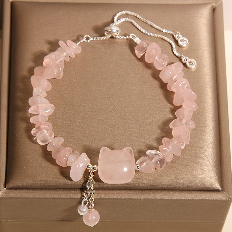 Pink Crystal Agate Soothing Bracelet for Self-Love