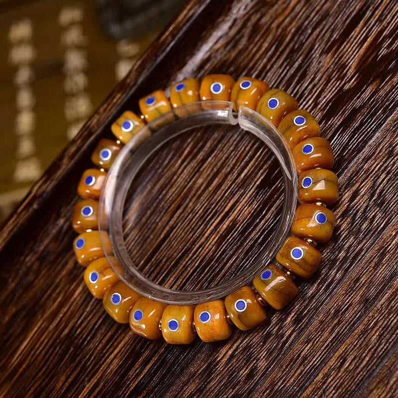 Yak Bone Lazurite Kupfer Balance Armband Unisex