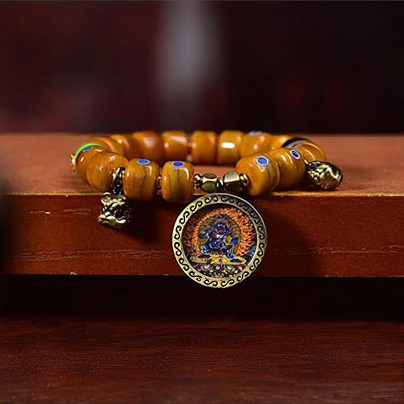 Yak Bone Lazurite Kupfer Balance Armband Unisex
