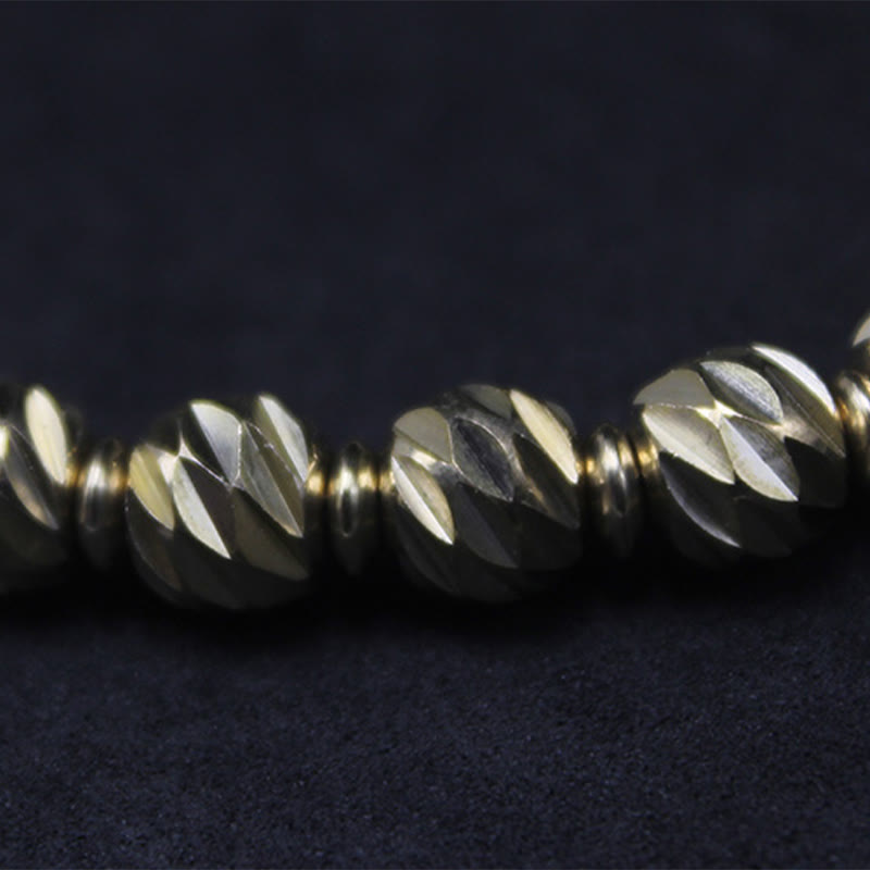 Retro Kupfer Reichtum Armband | Vintage geschnitztes Muster