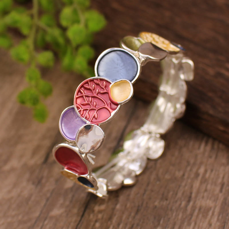 Tree of Life Alloy Elastic Bracelet for Unity & Strength
