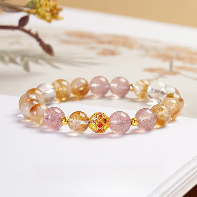 Citrine Protection Bracelet 17-19cm | Sterling Silver & Quartz