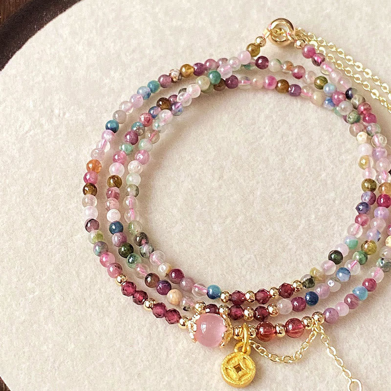 2,5 mm Turmalin-Weisheitsarmband für Damen