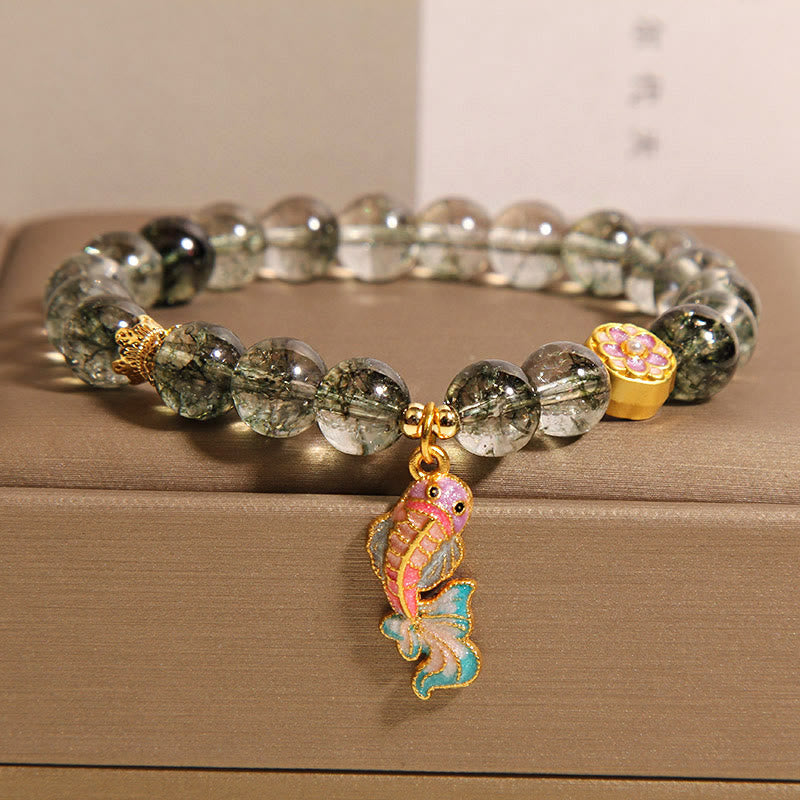 Green Phantom Koi Fish Lucky Bracelet 14-16cm