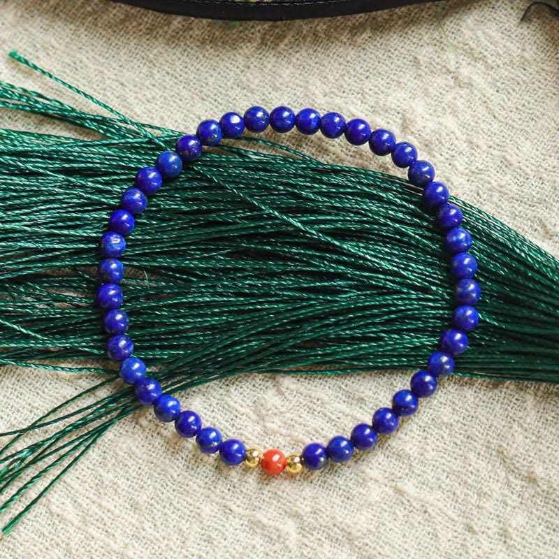 Ultradünnes Lazurite Balance Armband 4mm für Meditation