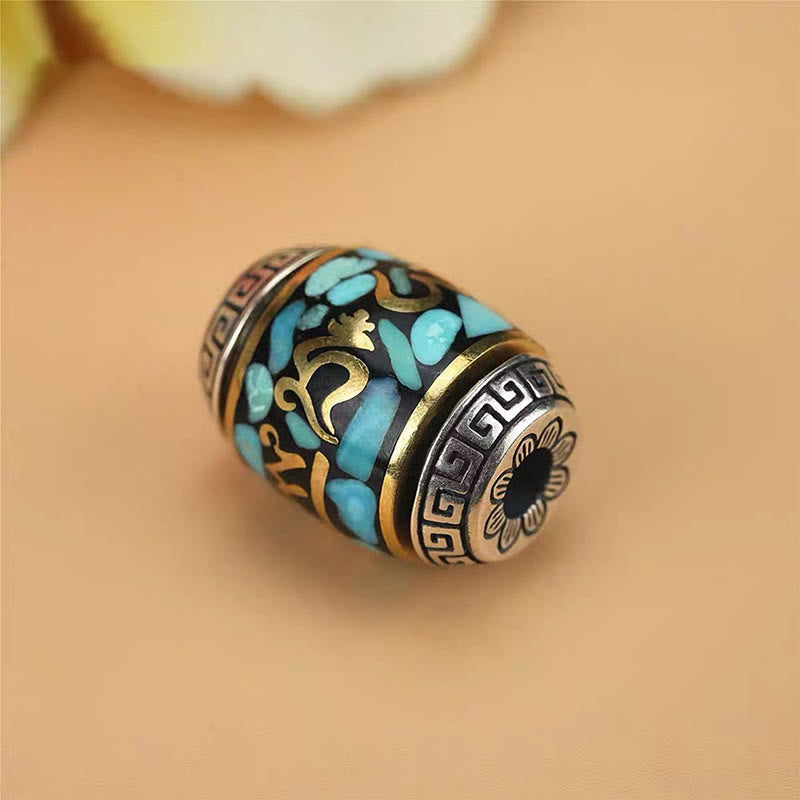 Om Mani Padme Hum Halskette Dzi Perle Schutz Anhänger