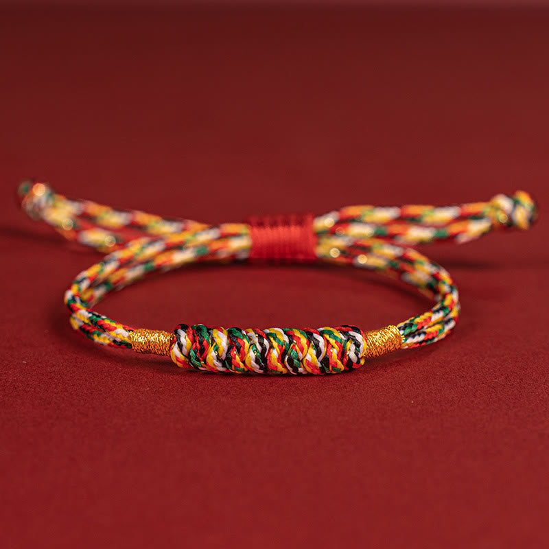 Handgefertigtes Schutzarmband aus roter Schnur, Unisex, 11–17 cm