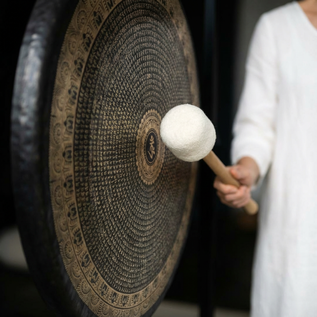 18" bis 36" altes Chau Gong-Instrument mit Mustern