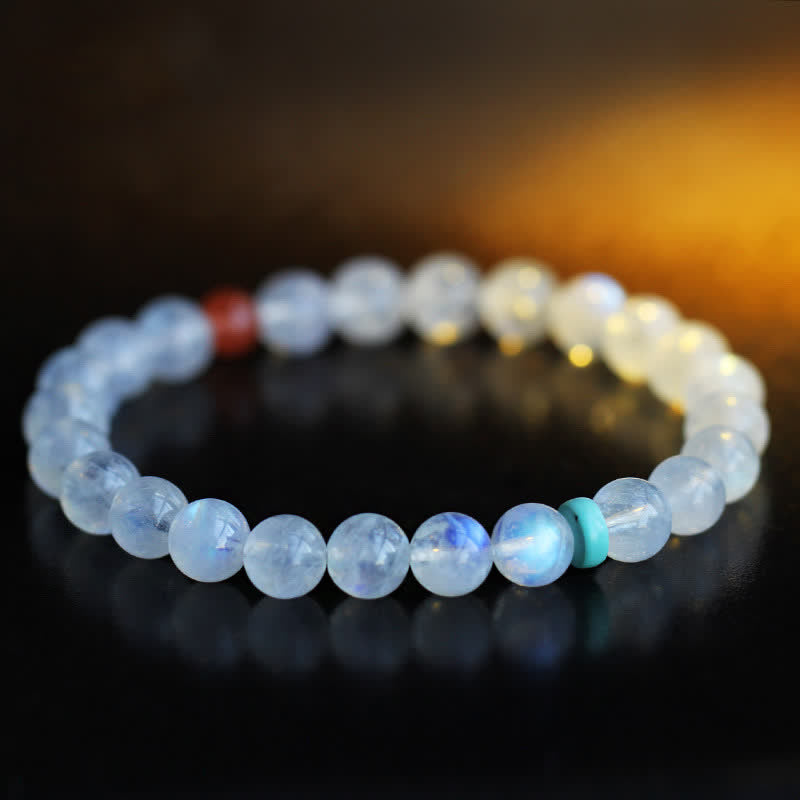 6mm Moonstone Calm Healing Bracelet | Positive Energy