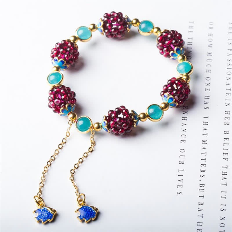 3 mm Granat & Amethyst Ruhearmband für die Heilung von Frauen