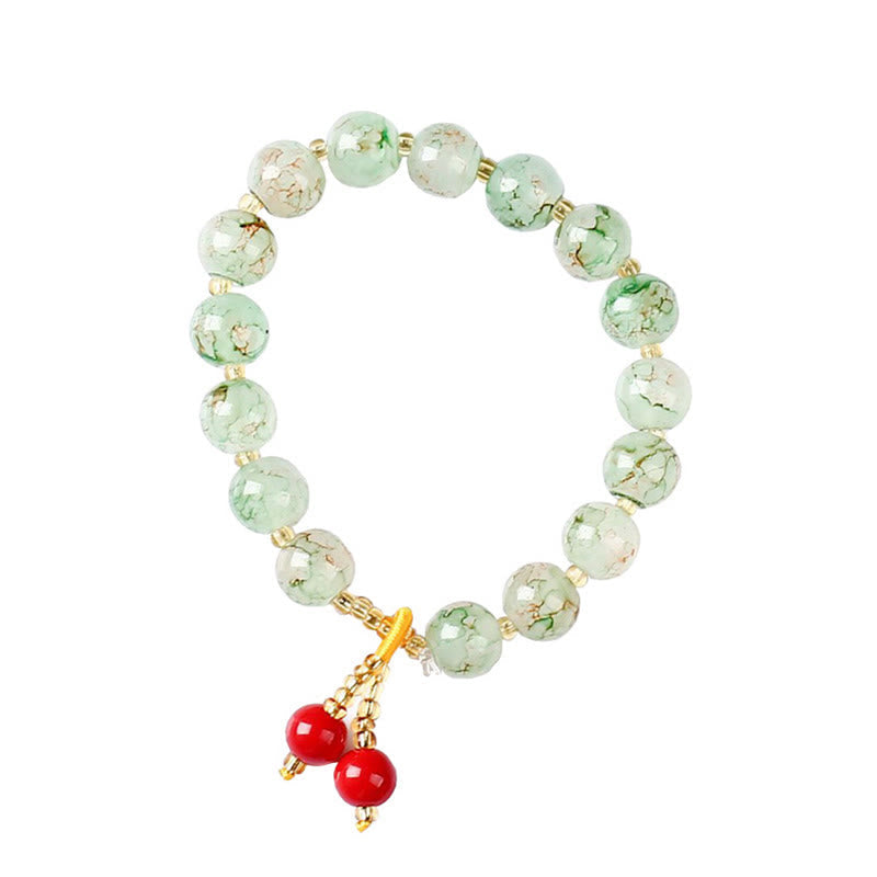 Liuli Glass Blessing Harmony Bracelet for Spiritual Protection