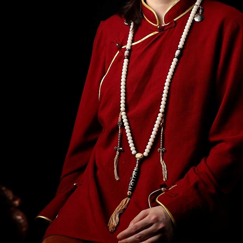 Bodhi Seed Mala-Armband mit 108 Perlen für Reichtum und Ausgeglichenheit