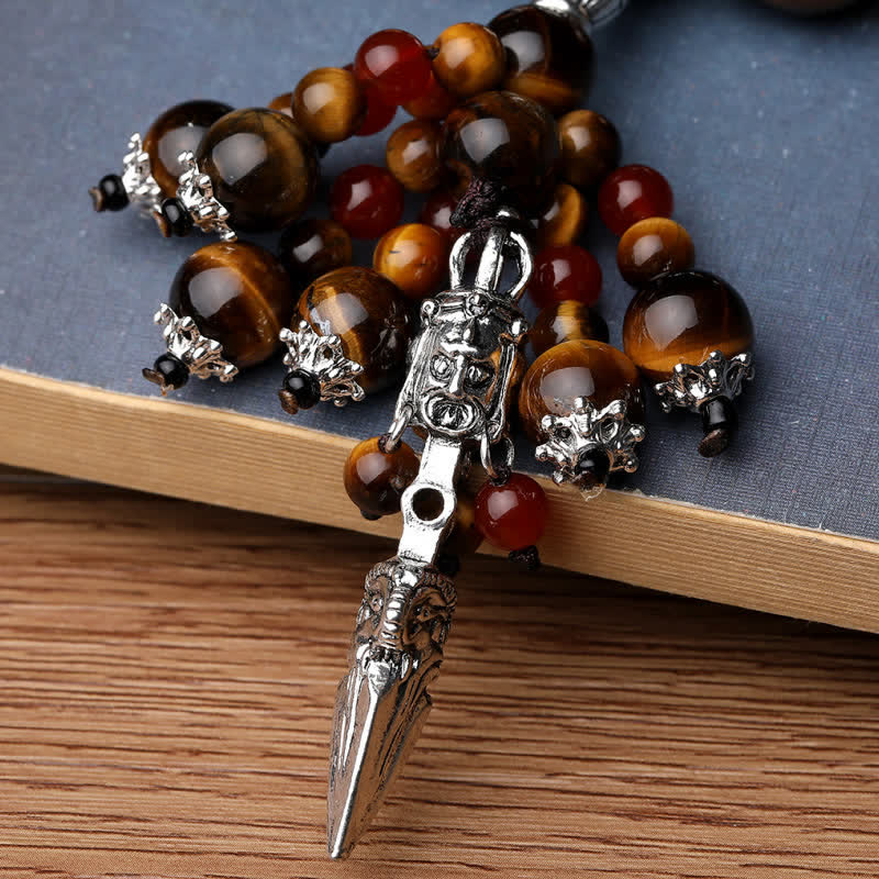 Tigerauge Drachenader Achat Kraftheilungsarmband