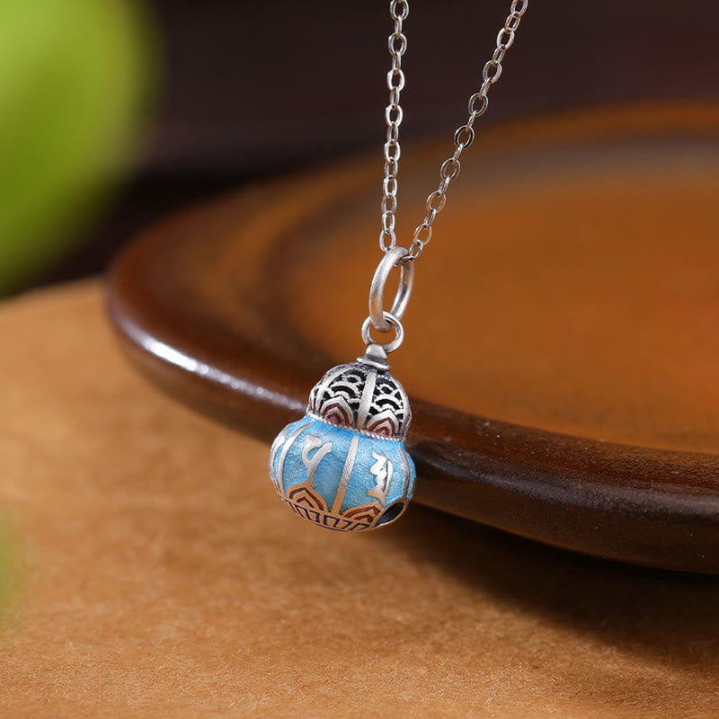 Om Mani Padme Hum 999 Silber Kürbis Weisheit Halskette Anhänger