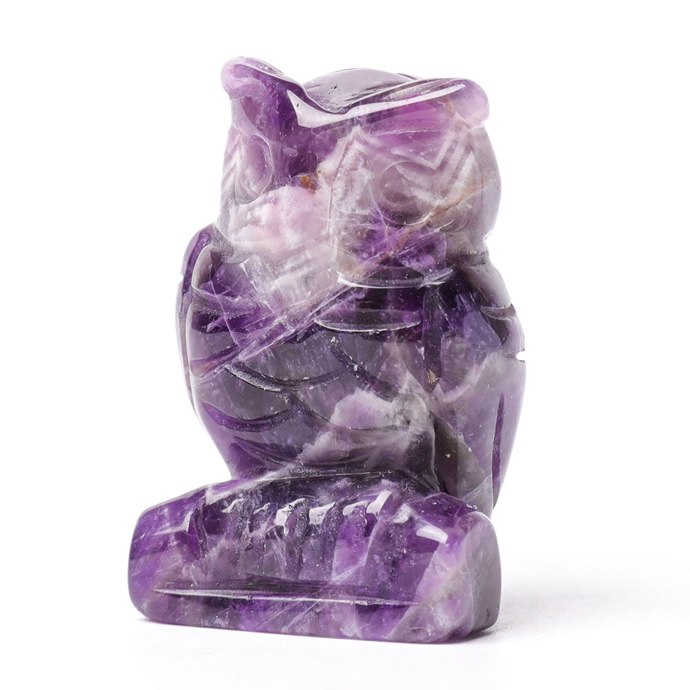 2,0 Zoll Amethyst Kristall Eulenfigur für Weisheit