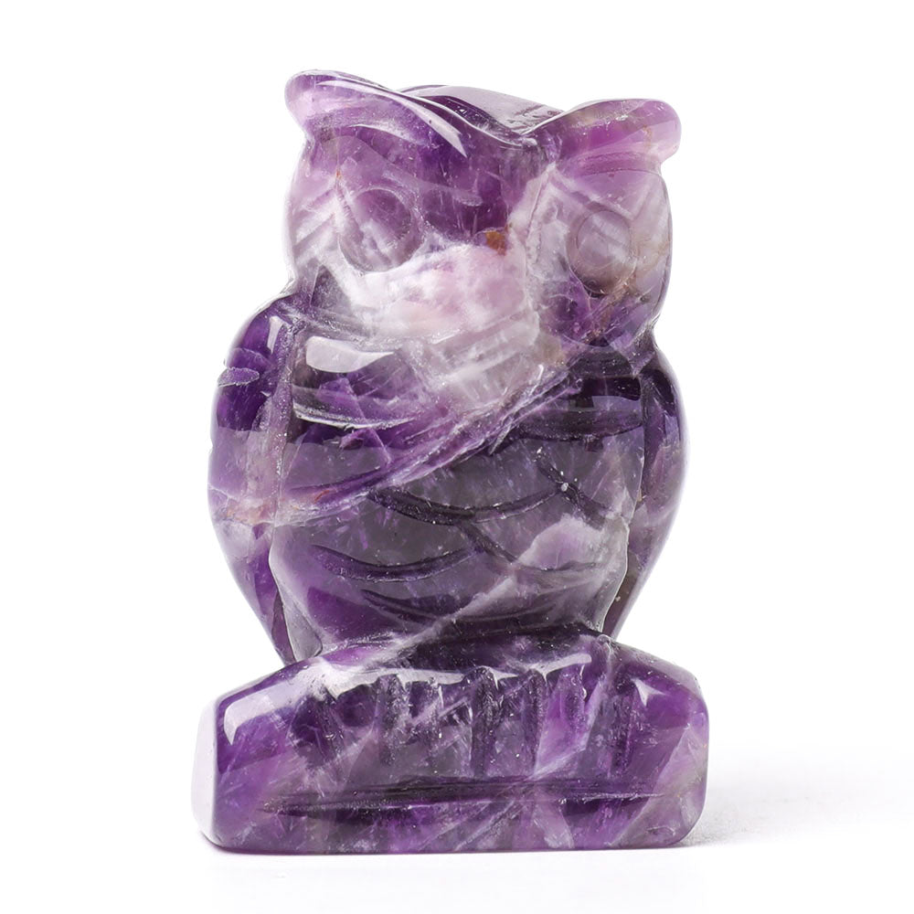 2,0 Zoll Amethyst Kristall Eulenfigur für Weisheit