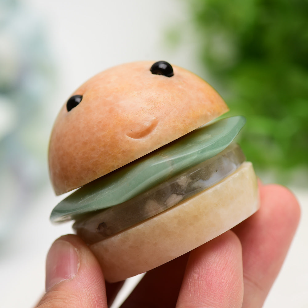 2,0 Zoll grüner Aventurin-Calcit-Kristallschnitzerei