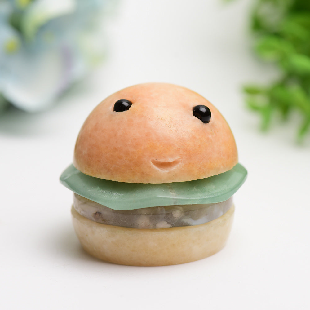 2,0 Zoll grüner Aventurin-Calcit-Kristallschnitzerei