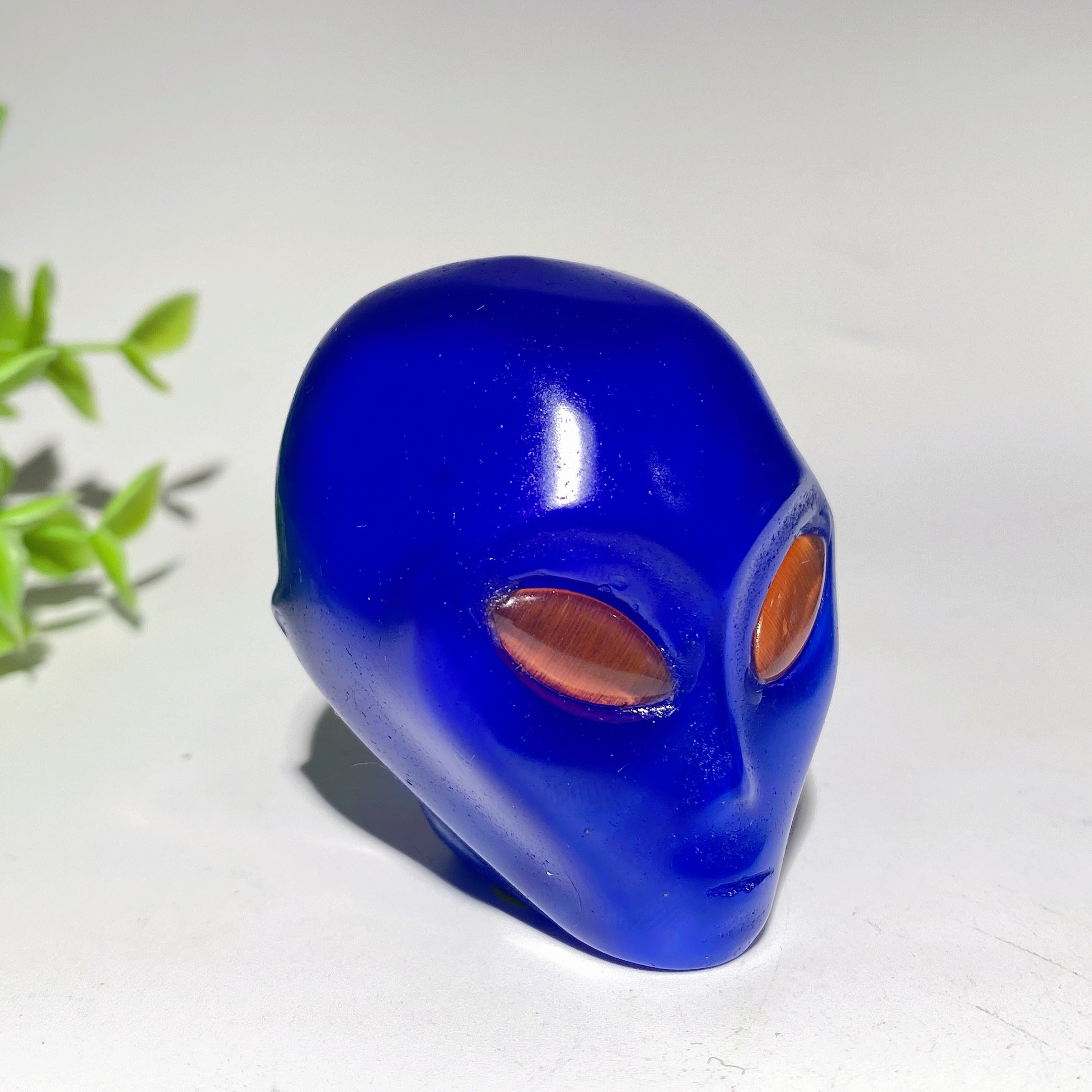 2,0 Zoll große Heilfigur mit Alienkopf aus gemischten Kristallen