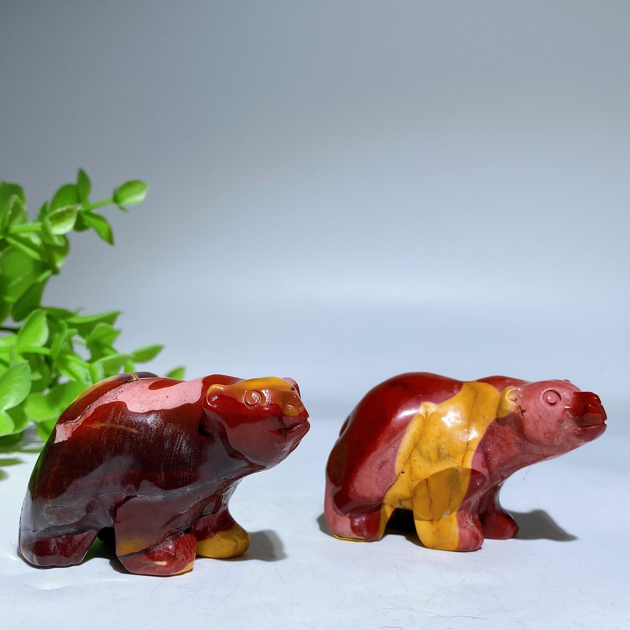 2,1 Zoll große Kristallbär-Schnitzerei für Heilung und Energie