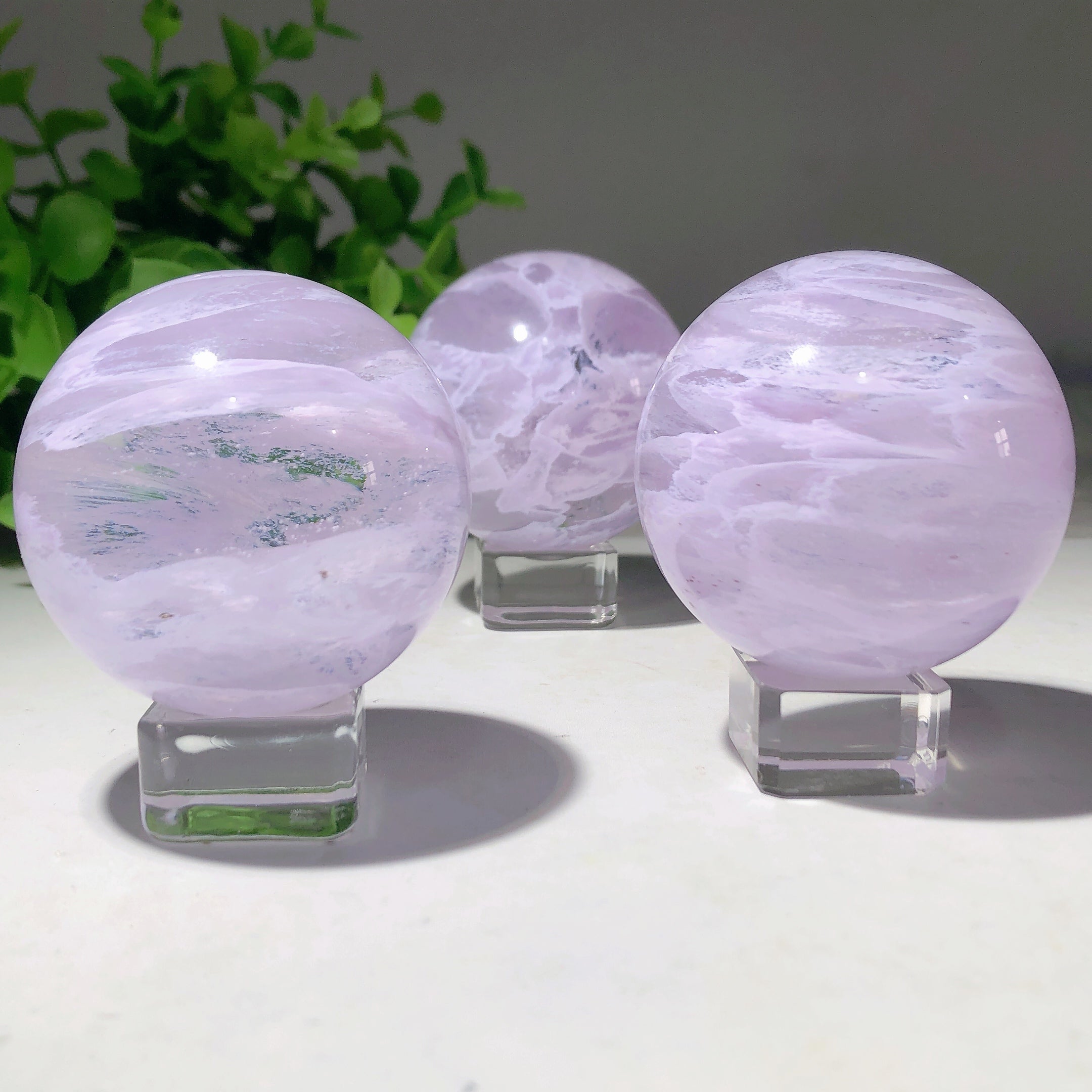2,1 Zoll lila Amethyst Kristall Heilkugel