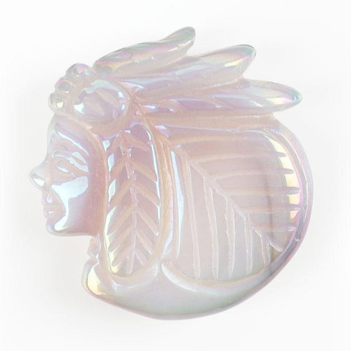 2,2 Zoll Aura Engel Druzy Achat Kristall Figur