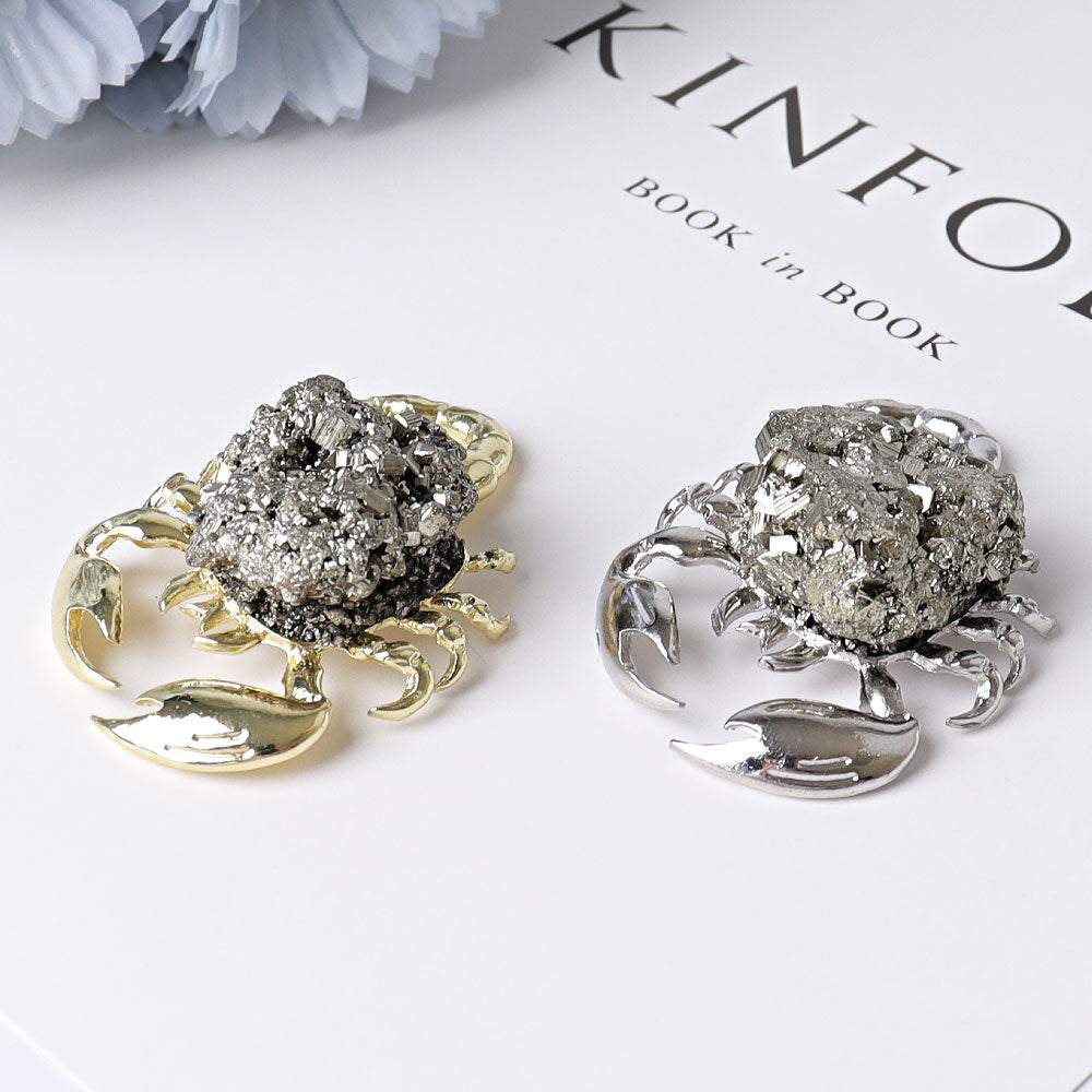 2,2 Zoll Pyrit Skorpion Mini Kristall Exemplar