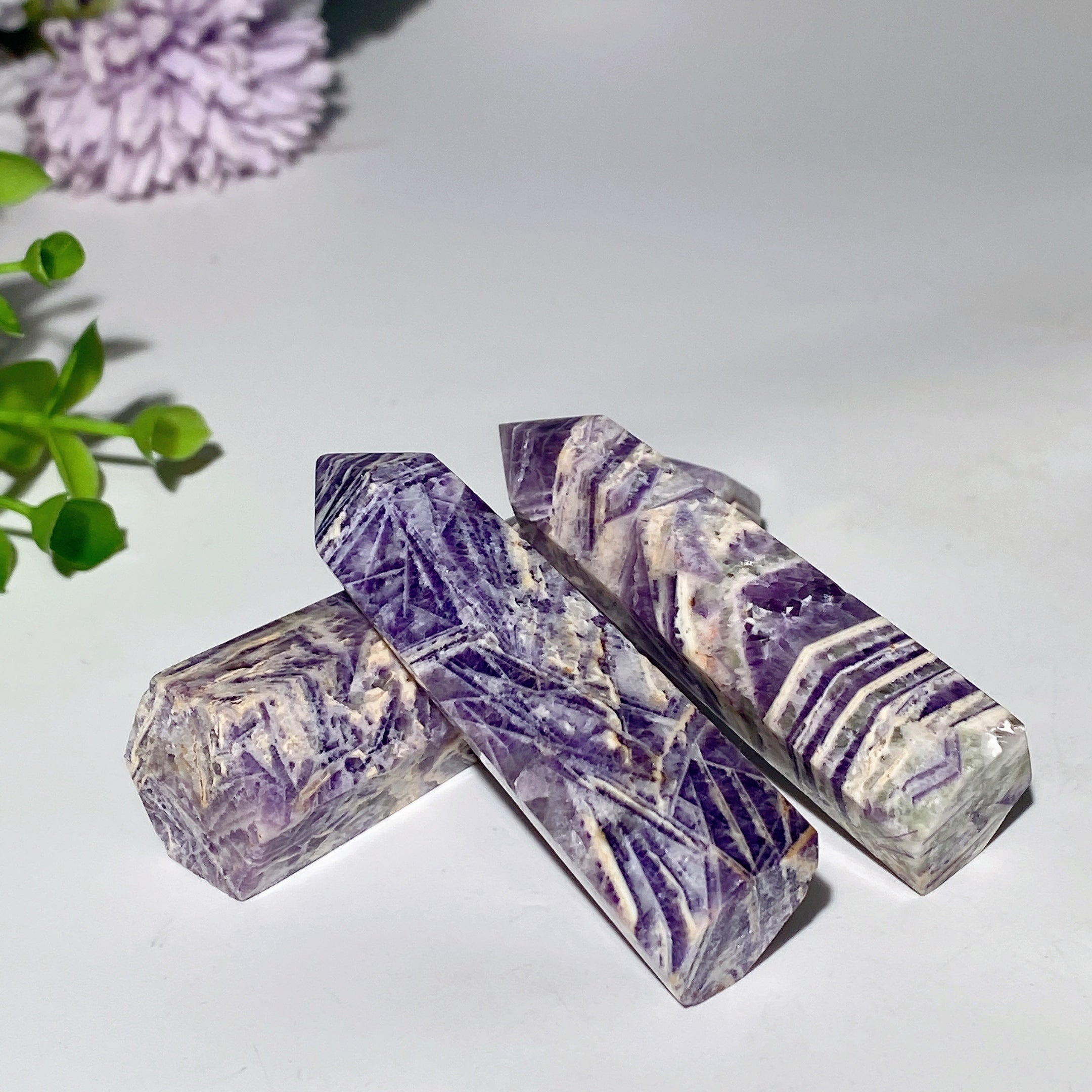 2.3-4 inch Tiffany Jasper Crystal Point for Healing