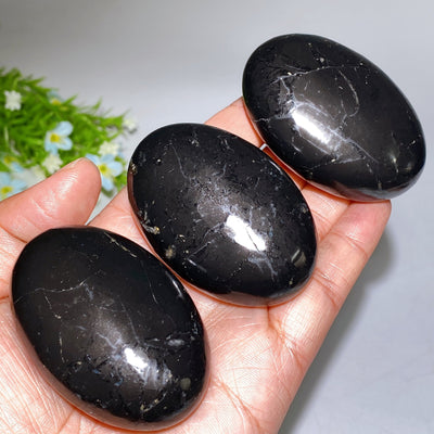 2.3 inch Schungite Energy Grounding Palm Stone