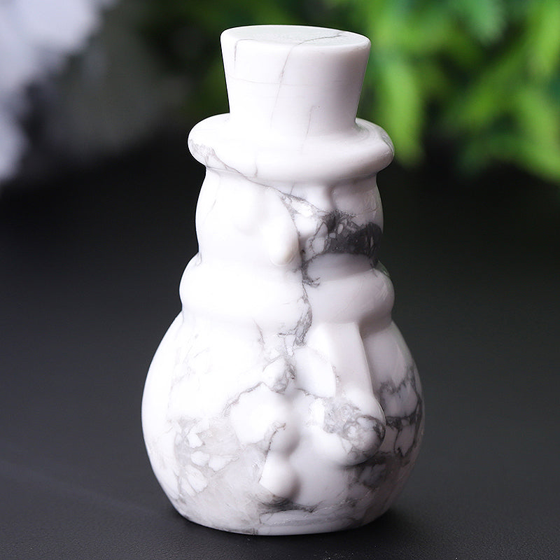 2,35" Howlith-Schneemann-Kristallfigur