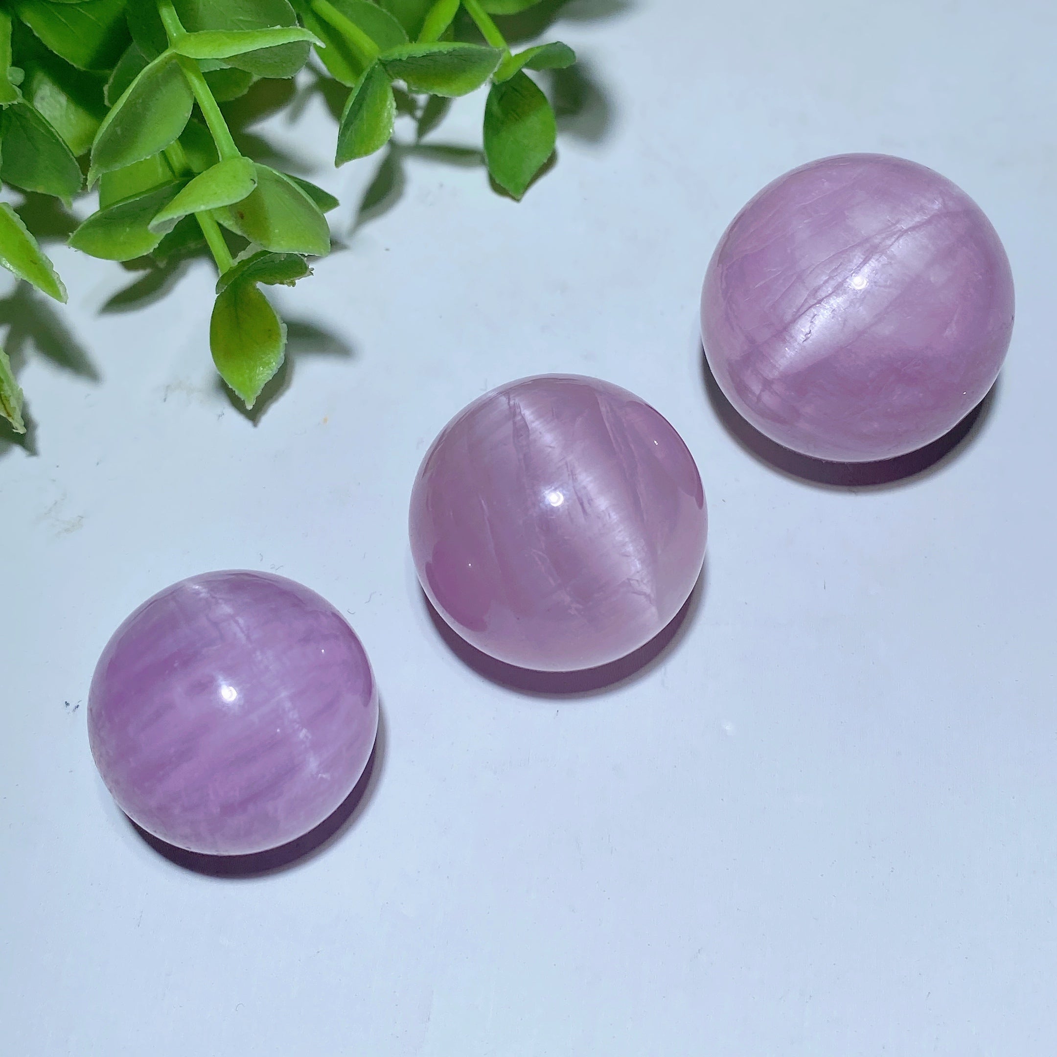 2-3cm Kunzite Crystal Healing Sphere for Energy Balance