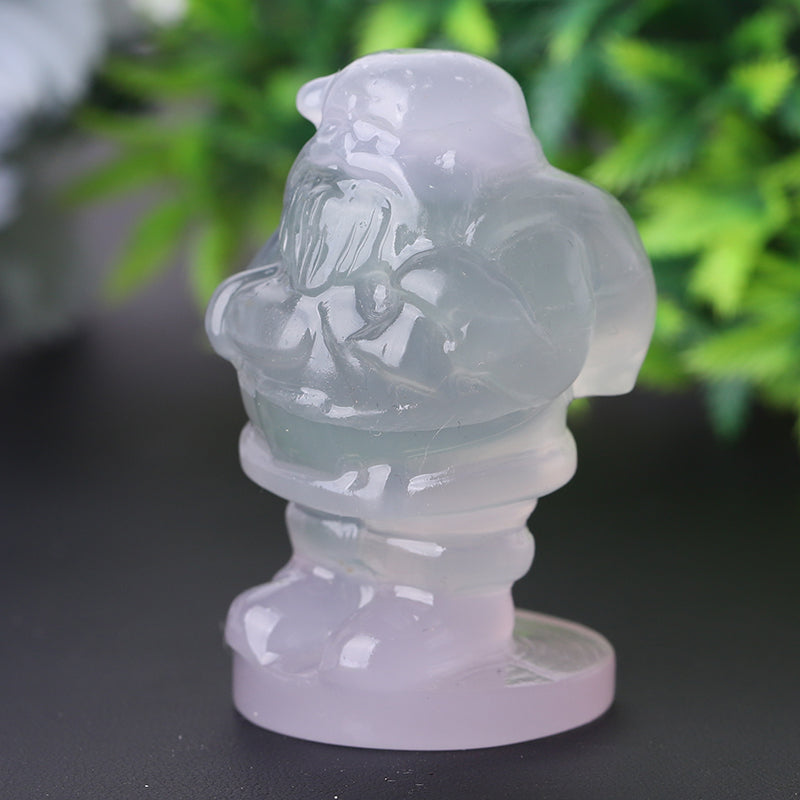 2,4 Zoll Fluorit Weihnachtsmann Kristall Figur